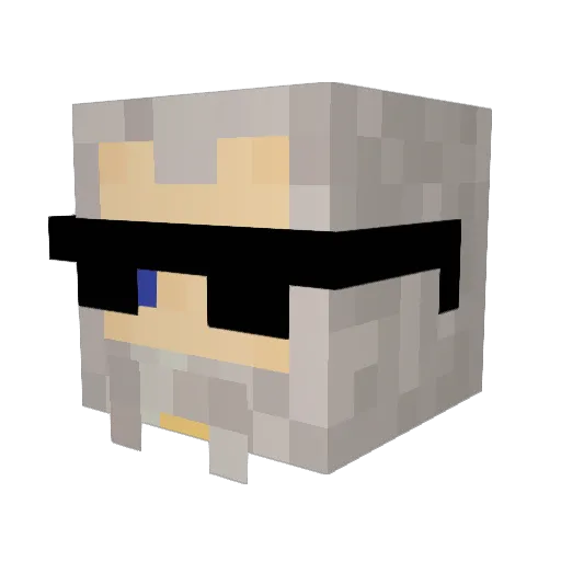 Axebringer Minecraft avatar head, 3D render