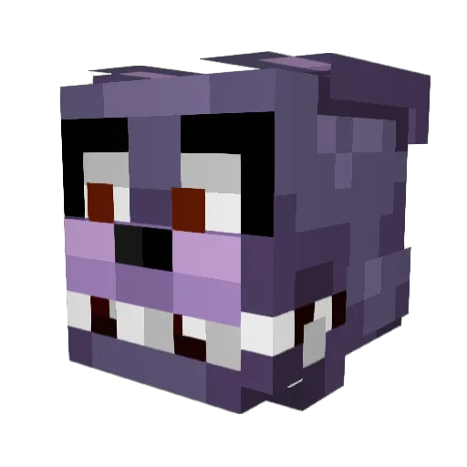 Axedog Minecraft avatar head, 3D render