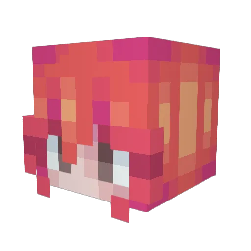 AxelFabi Minecraft avatar head, 3D render