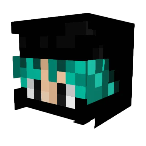 AxelLayon Minecraft avatar head, 3D render