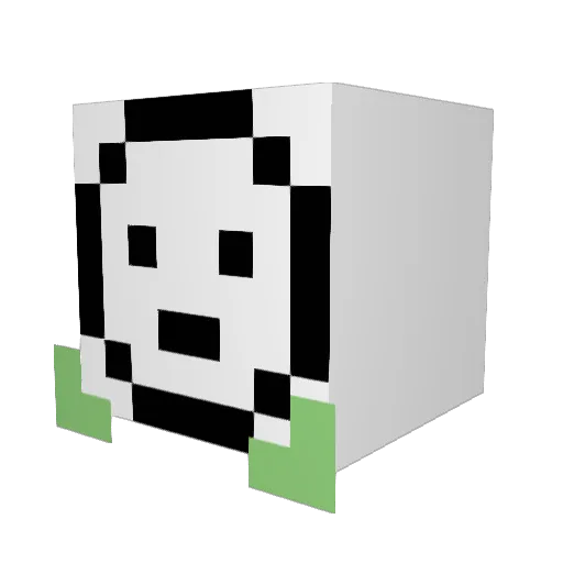 AxelRose3216 Minecraft avatar head, 3D render