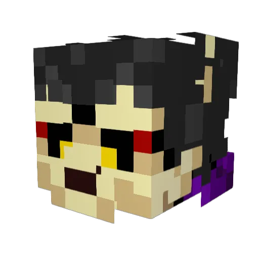 AxelTheJoker Minecraft avatar head, 3D render