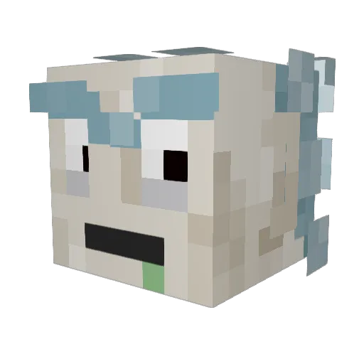 Axel_Barbarian Minecraft avatar head, 3D render