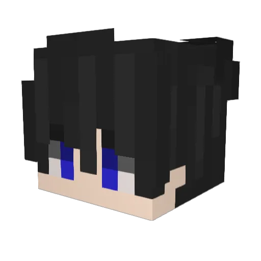 Axel_Craft_ Minecraft avatar head, 3D render