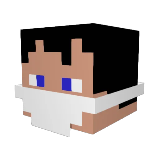 Axel_Healer Minecraft avatar head, 3D render