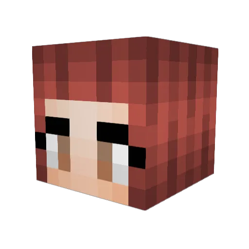 Axel_Leaa Minecraft avatar head, 3D render