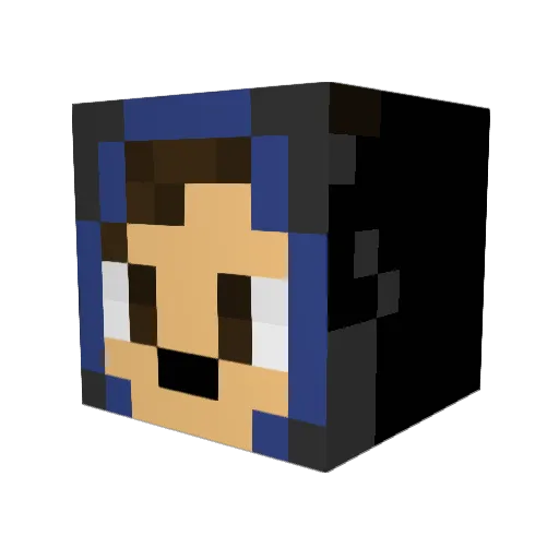 Axel_gnd Minecraft avatar head, 3D render