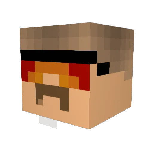 Axel_the_farmer Minecraft avatar head, 3D render