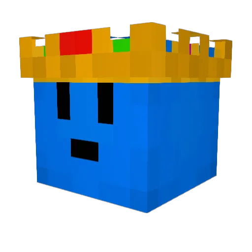 Axeldoog Minecraft avatar head, 3D render