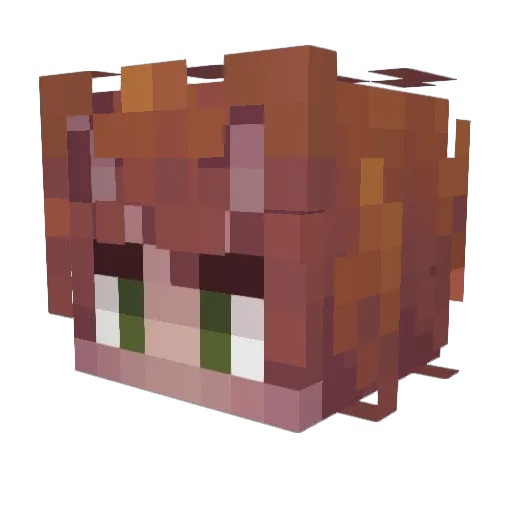Axelfsgh Minecraft avatar head, 3D render