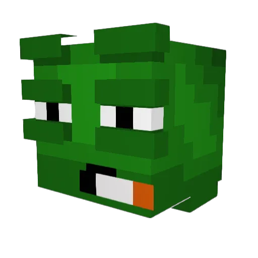 AxeliS666 Minecraft avatar head, 3D render