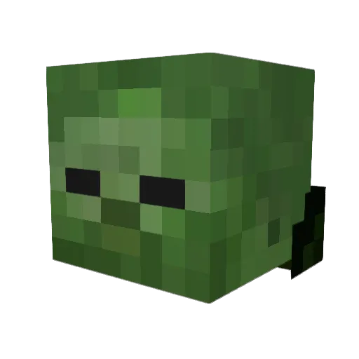 Axelin102 Minecraft avatar head, 3D render