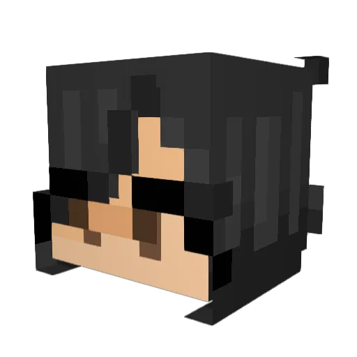 AxellSmart Minecraft avatar head, 3D render