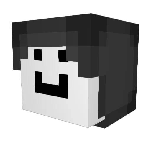 AxelleAx Minecraft avatar head, 3D render