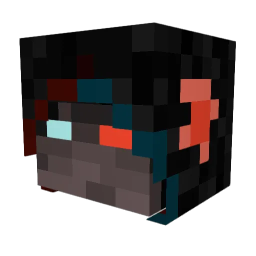 Axellotel1 Minecraft avatar head, 3D render