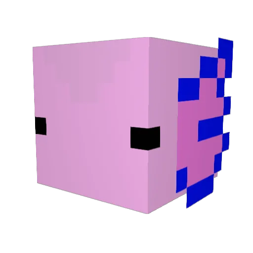 Axelon630 Minecraft avatar head, 3D render