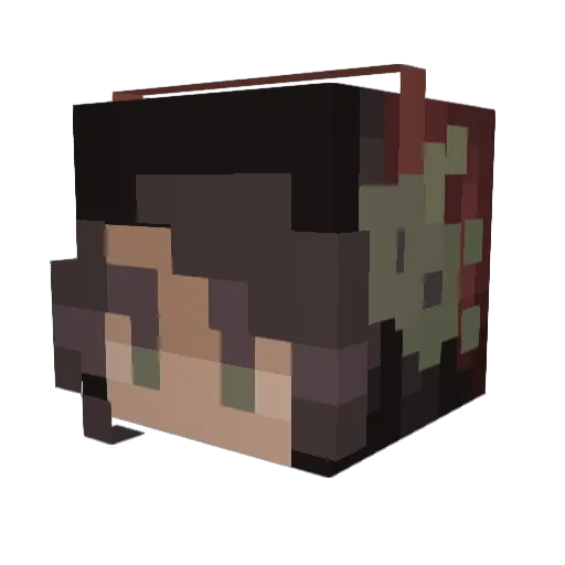 Axeman2007 Minecraft avatar head, 3D render