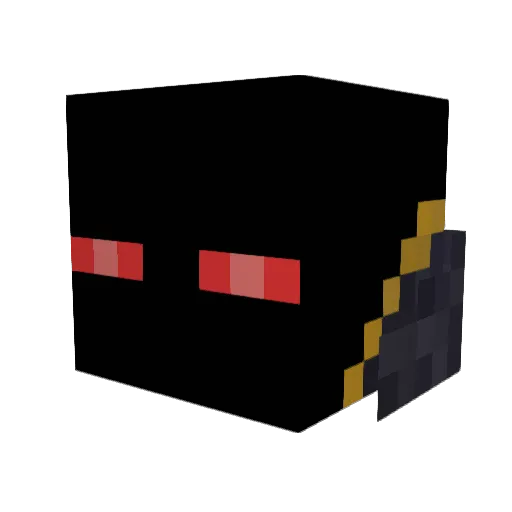 Axery_X Minecraft avatar head, 3D render