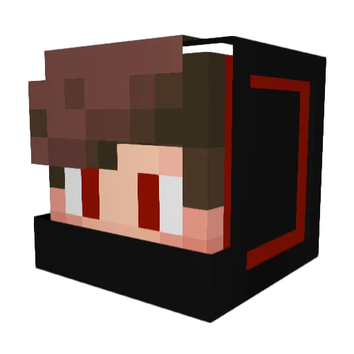 Axes346ll Minecraft avatar head, 3D render