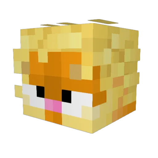 Axespect Minecraft avatar head, 3D render