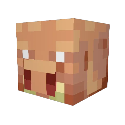 Axestein Minecraft avatar head, 3D render