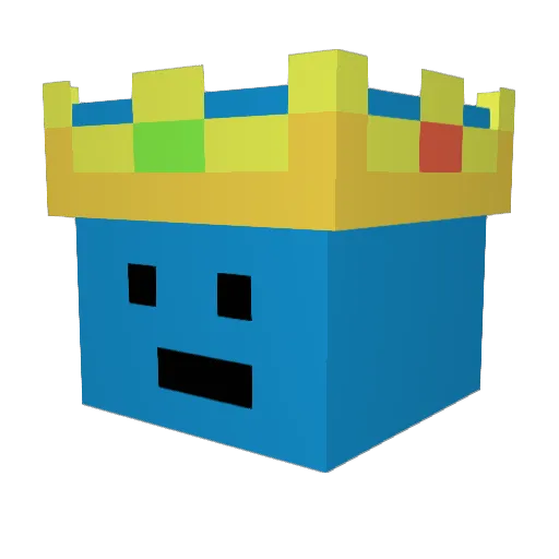 AxesterV2 Minecraft avatar head, 3D render