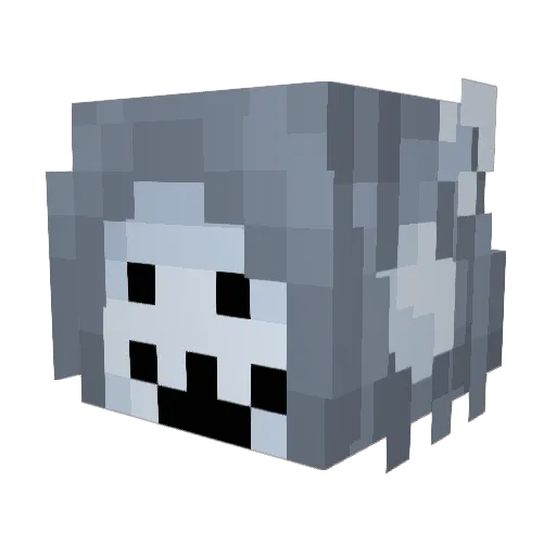 Axetrid Minecraft avatar head, 3D render