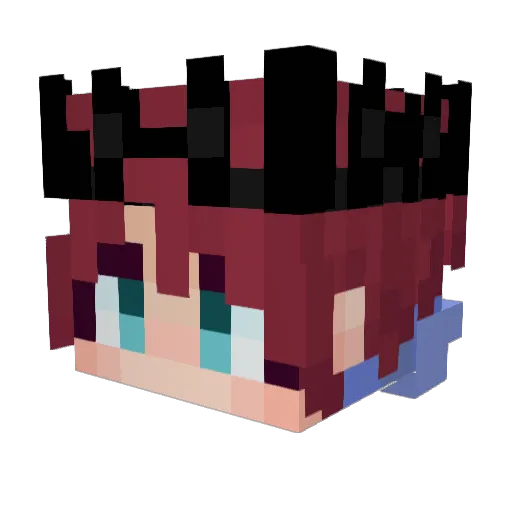Axifye Minecraft avatar head, 3D render
