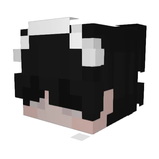 Axiiiik Minecraft avatar head, 3D render