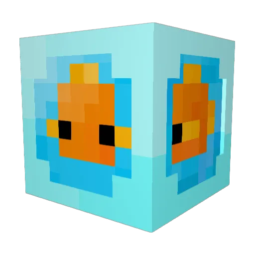 Axiiira Minecraft avatar head, 3D render