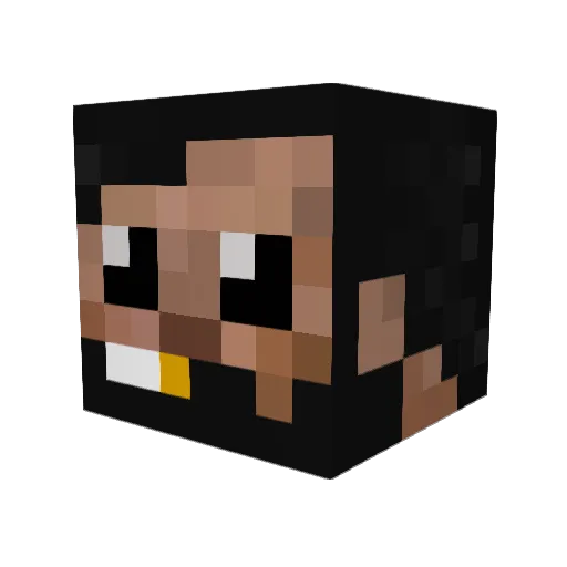 Axikus Minecraft avatar head, 3D render