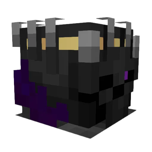 Axin100 Minecraft avatar head, 3D render