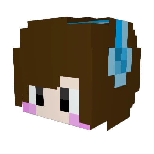 Axiotimos Minecraft avatar head, 3D render