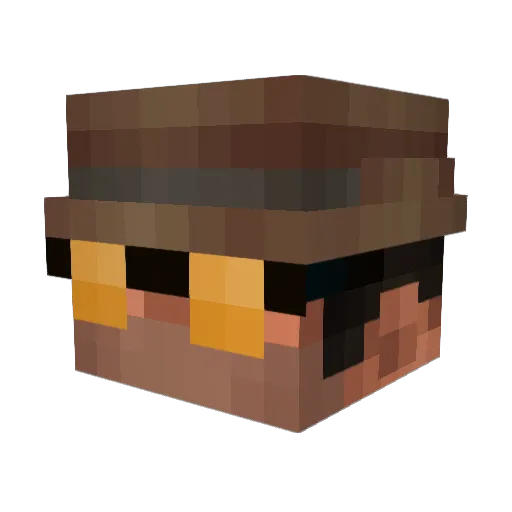 AxisAxis Minecraft avatar head, 3D render