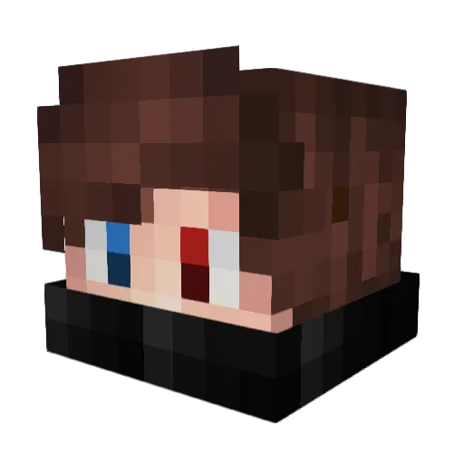 Axis_98 Minecraft avatar head, 3D render