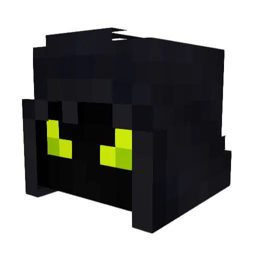 Axiwaz Minecraft avatar head, 3D render