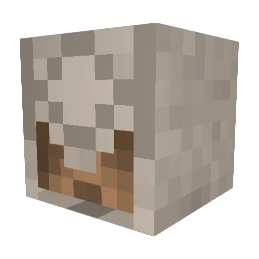 Axiz_ Minecraft avatar head, 3D render