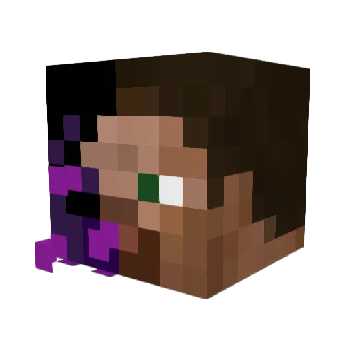 Axl1608 Minecraft avatar head, 3D render
