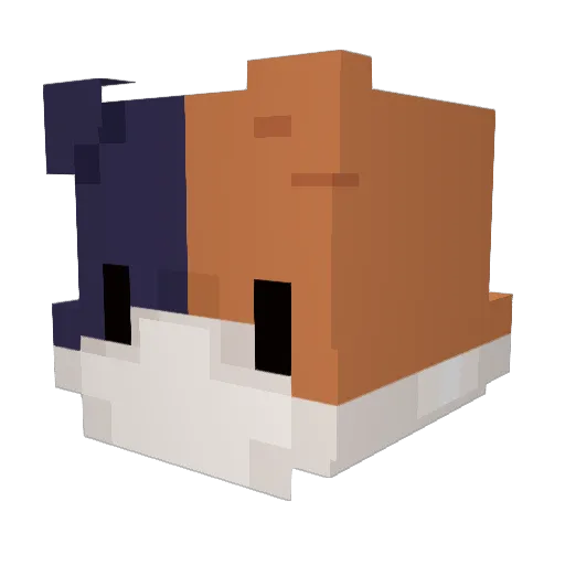 AxlOfz_ Minecraft avatar head, 3D render