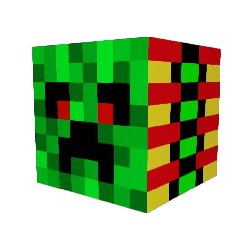 Axl_010 Minecraft avatar head, 3D render