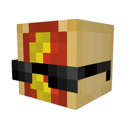 Axl_LH Minecraft avatar head, 3D render