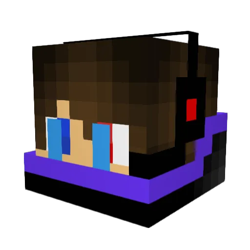 Axlb05 Minecraft avatar head, 3D render