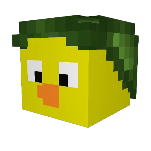 AxleTim Minecraft avatar head, 3D render