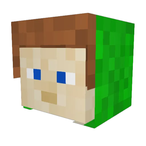 Axlgrant2011 Minecraft avatar head, 3D render