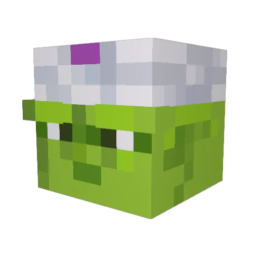 Axltu Minecraft avatar head, 3D render