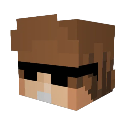 Axm3000 Minecraft avatar head, 3D render