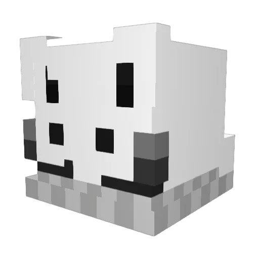 Axnuno Minecraft avatar head, 3D render