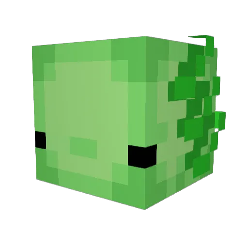 AxoBlades Minecraft avatar head, 3D render