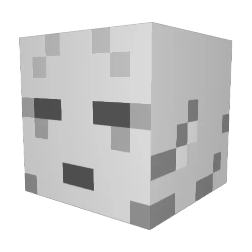 AxoGoGo Minecraft avatar head, 3D render