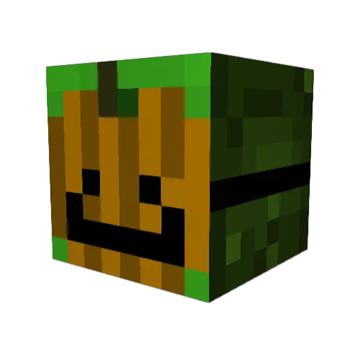 Axo_2511 Minecraft avatar head, 3D render